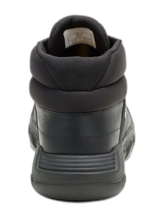 Leather Black Men's Boots