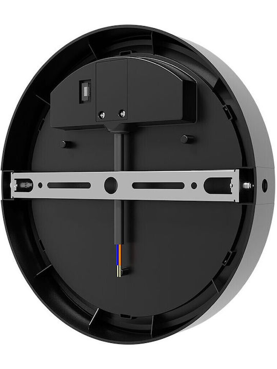 Braytron Стенна Външна Костенурка LED IP65 18W с Регулируемо бяло Светлина 22.2x22.2x4.8εκ.