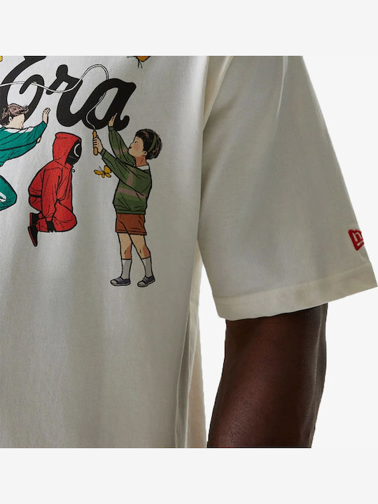 New Era Tricou Bărbați Squid Game Alb Deschis 60767031