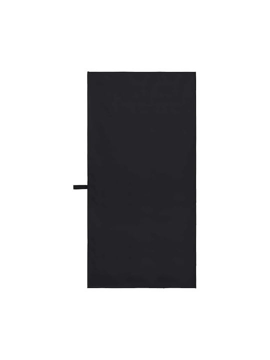 vidaXL Πετσέτα Γυμναστηρίου Μαύρη 100x50cm