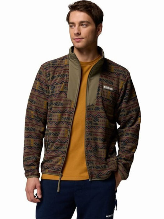 Columbia Full Fleece Jacket Stone Green