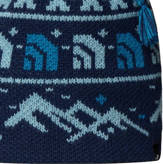 Cabin Beanie Unisex Beanie Gestrickt in Blau Farbe