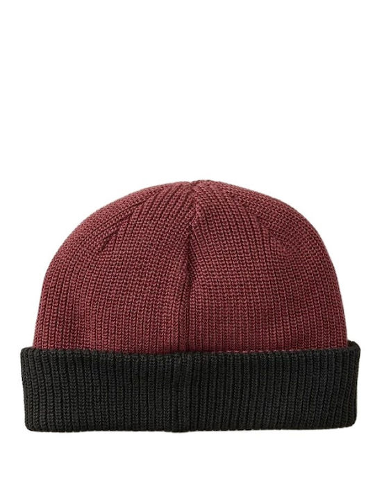 Beanie Unisex Σκούφος Πλεκτός σε Κόκκινο χρώμα