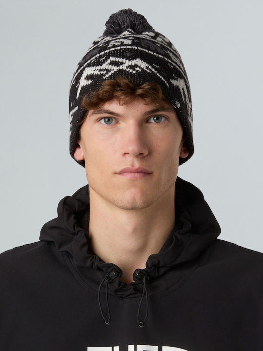 Cabin Beanie Unisex Beanie Knitted in Black color