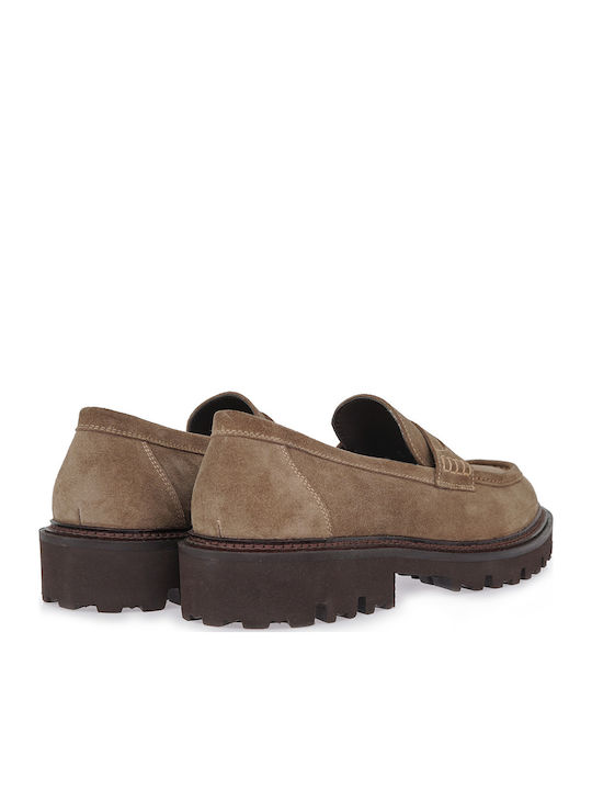 Men's Suede Loafers Brown