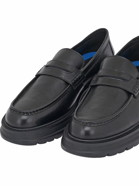 Men's Leather Loafers Black