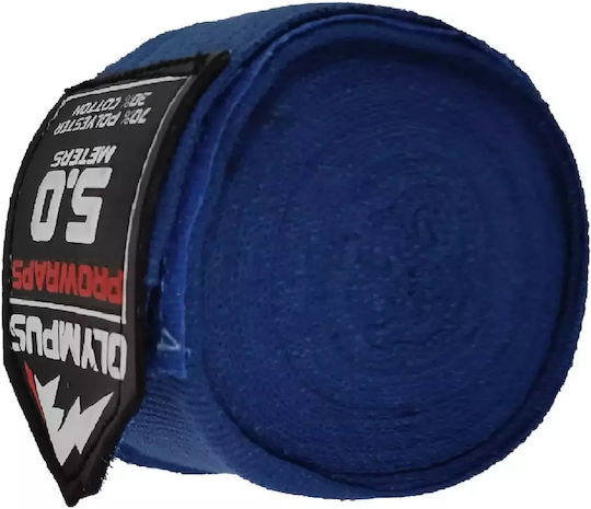 Kampfsport Handwickel Olympus Pro-wrap Elastisch 500cm Blau