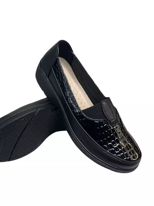 Anatomische Damen Slip-Ons Schwarze
