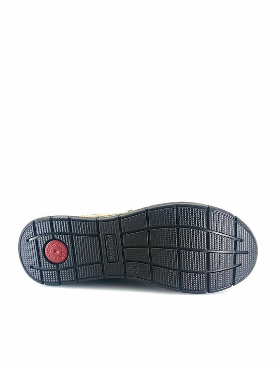 Ανατομικά Γυναικεία Slip-On Δερμάτινα Καφέ