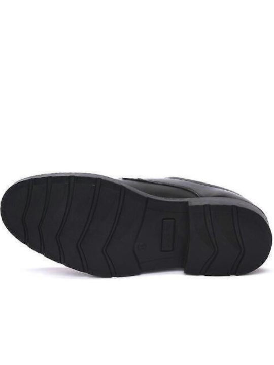 Leder Herren Freizeitschuhe Schwarz