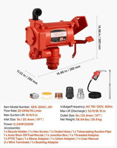Vevor Transfer Pump
