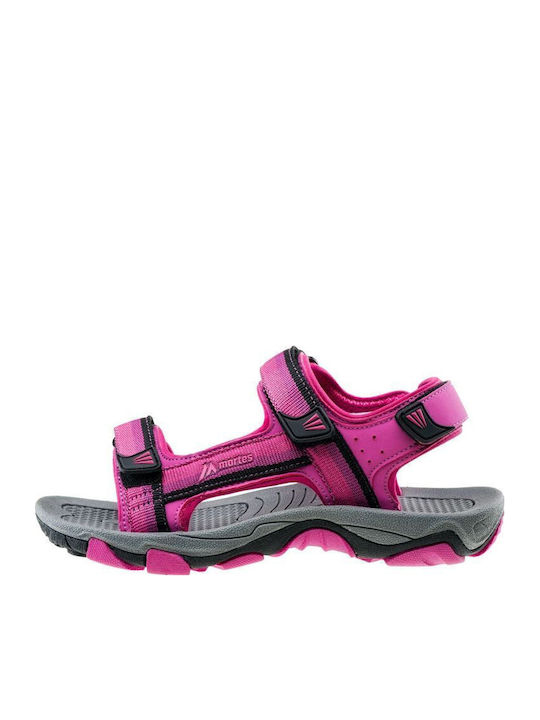 Women's Flat Sandals in Fuchsia Color