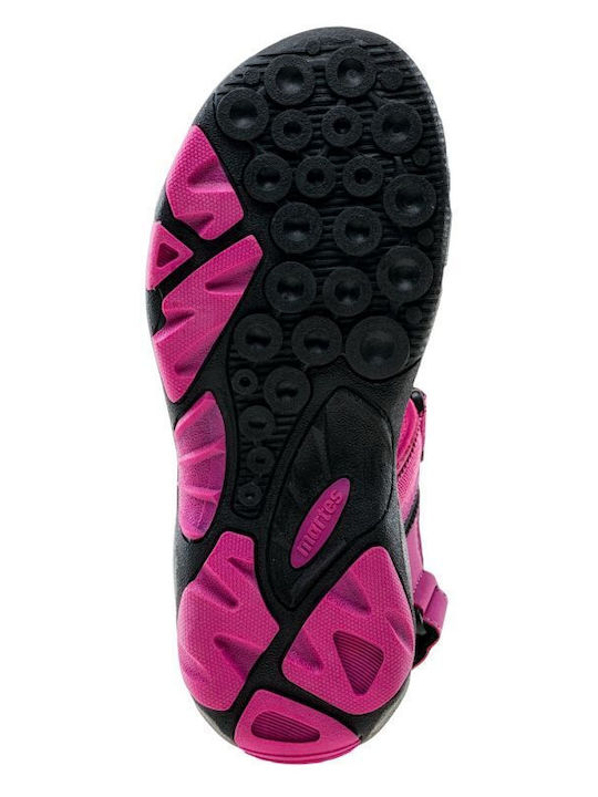Women's Flat Sandals in Fuchsia Color