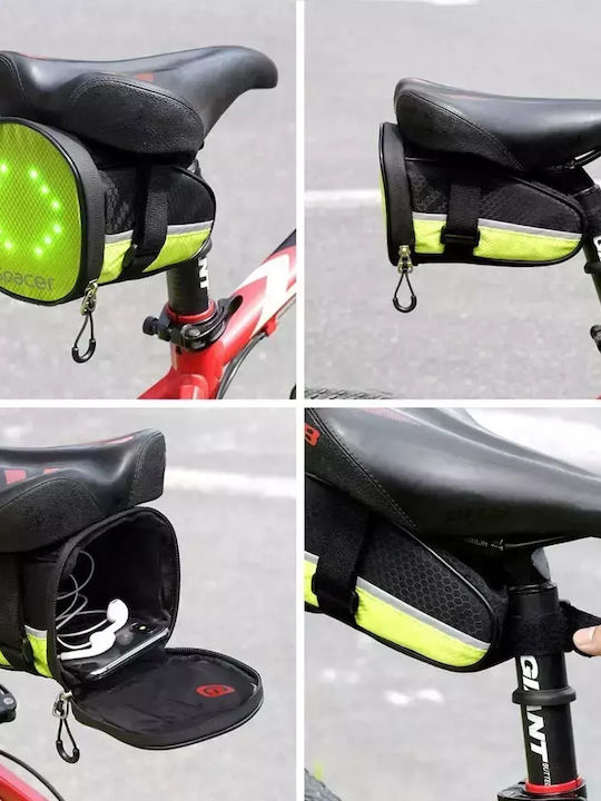 Spacer Geantă pentru șa bicicletă Negru