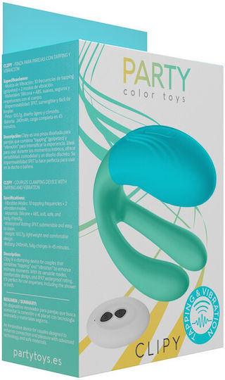 Party Color Toys Δονητής για Ζευγάρια Πράσινος