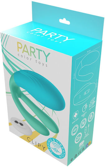 Party Color Toys Δονητής για Ζευγάρια Πράσινος