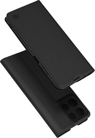 Techsuit Magskin Book Silicone / Synthetic Leather Black (Moto G15)