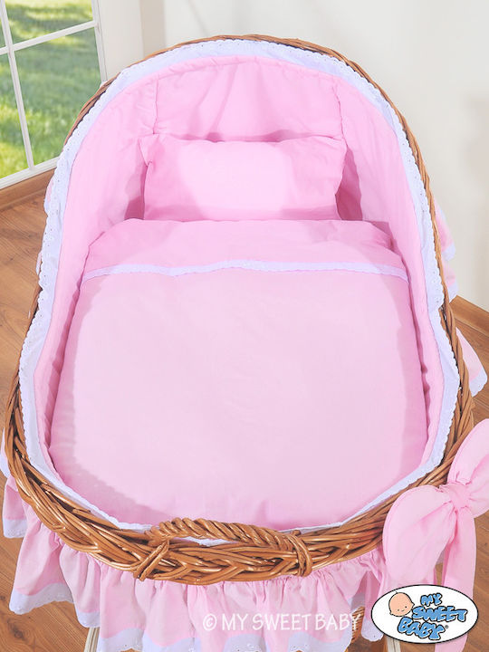 My Sweet Baby Ξύλινη Καλαθούνα με Βάση Μπεζ