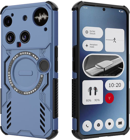 Techsuit Umschlag Rückseite Kunststoff Blau (Nothing Phone (3))
