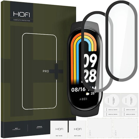Hofi Hybrid PRO+ 2-Pack Tempered Glass για το Smart Band 8 / 8 NFC 2τμχ Black