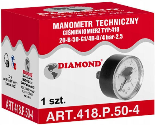 Diamond ART.418-P.63-6. Калъф с манометър