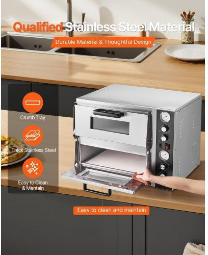 Vevor Ηλεκτρικός Φούρνος Πίτσας 2.5kW