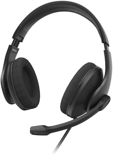 HAMA Auf dem Ohr Multimedia-Headsets mit Mikrofon und Verbindung USB-A in Schwarz Farbe 00139935