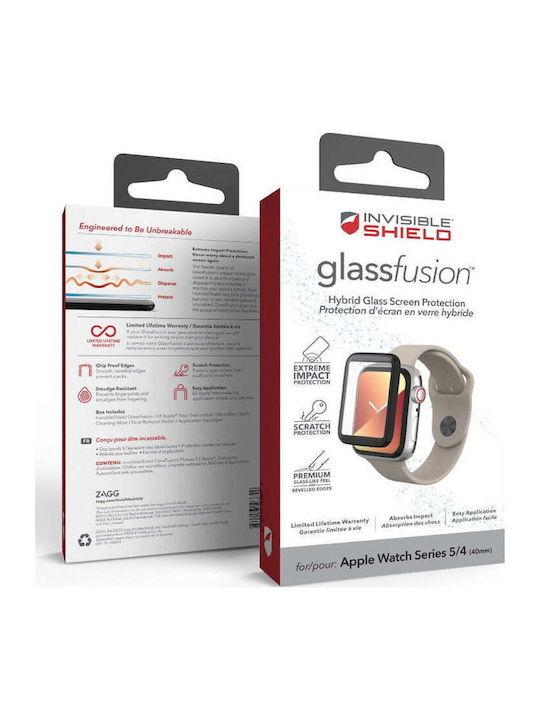 Zagg InvisibleShield Full Face Tempered Glass για το Apple Watch Series 5, Apple Watch Series 4 1τμχ GG-94