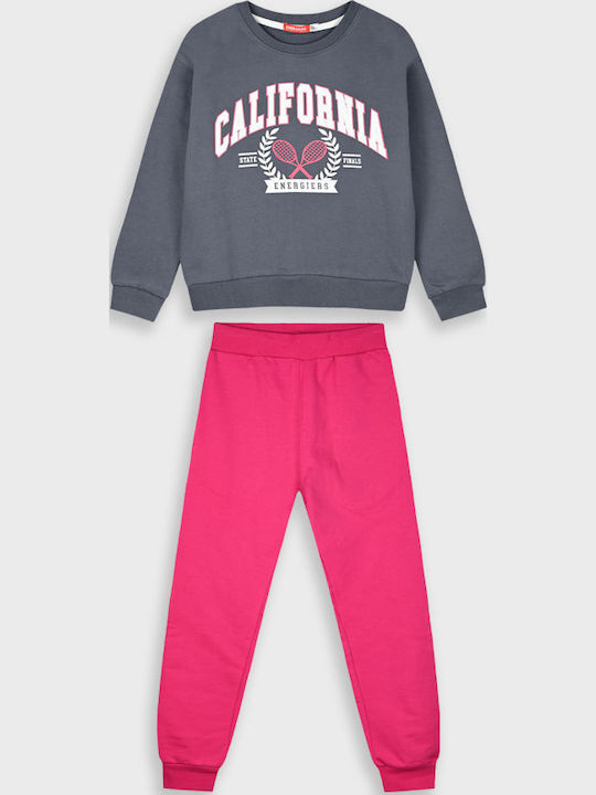 Kids Sweatpants Set Magenta 2pcs