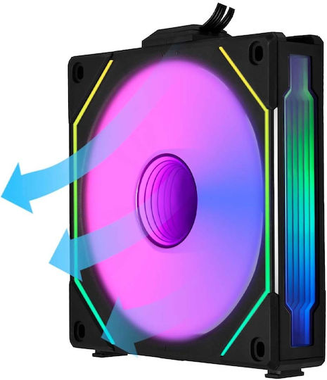 Lian Li UNI Fan SL-Infinity Reverse Blade Case Fan 120mm 2100rpm 61.3cfm with ARGB Lighting and 3-Pin / 4-Pin PWM Connection