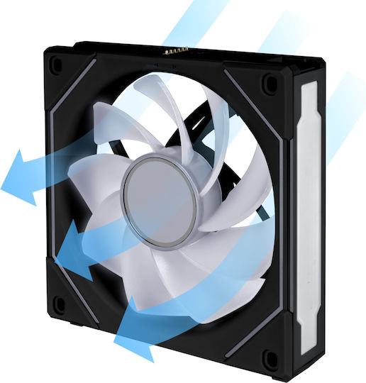 Lian Li UNI Fan SL-Infinity Reverse Blade Case Fan 120mm 2100rpm 61.3cfm with ARGB Lighting and 3-Pin / 4-Pin PWM Connection