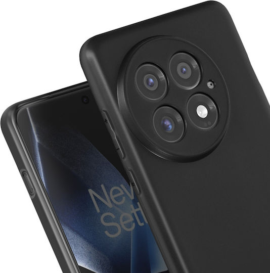 Avizar Handyhülle OnePlus 13 Silikon Weiche Matt Schwarz