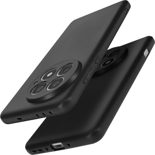 Avizar Handyhülle OnePlus 13 Silikon Weiche Matt Schwarz