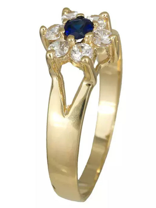 Set Women's Rings Made of 14K Gold