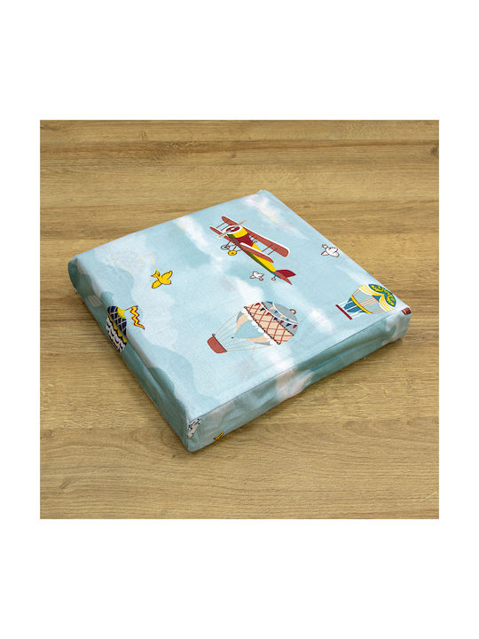 Lino Home Σετ Σεντόνια Ημίδιπλα Βαμβακερά Cloud Chasers Petrol 170x260cm 3τμχ