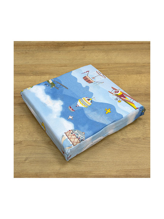 Lino Home Σετ Σεντόνια Ημίδιπλα Βαμβακερά Cloud Chasers Blue 170x260cm 3τμχ