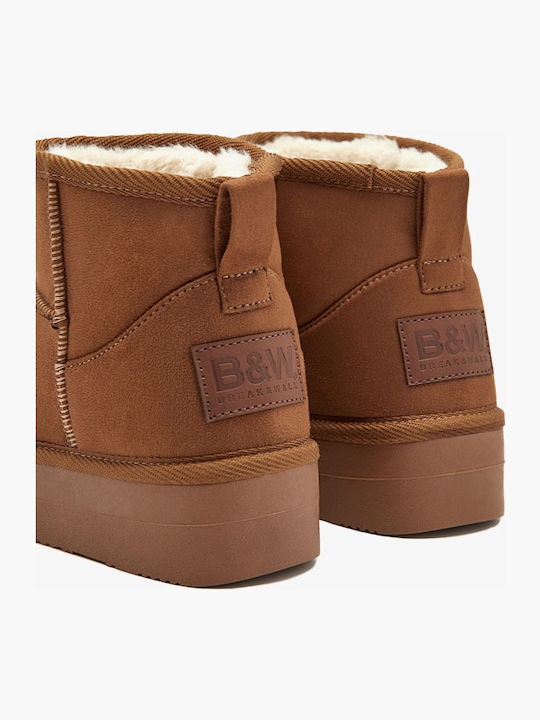 Suede Kinderstiefeletten Tabac Braun