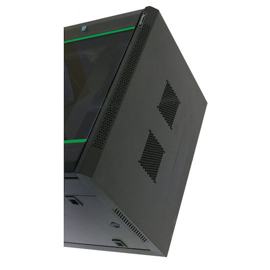 Power On Επιτοίχια Καμπίνα Rack 15U 60x60x76.9cm Μαύρο 050188