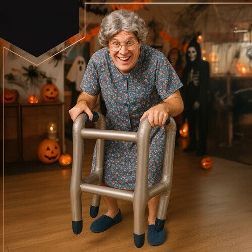 Accesoriu de Carnaval Gri pentru Halloween 1buc
