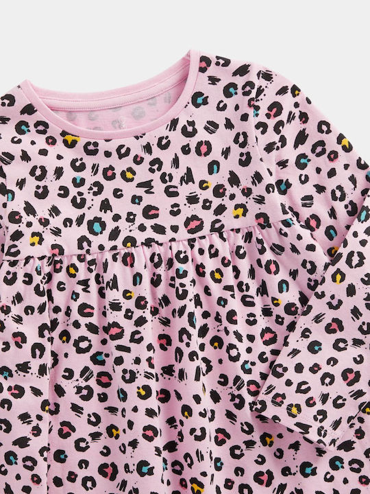 Rochie pentru Copii Mânecă lungă Animal Print Leopard