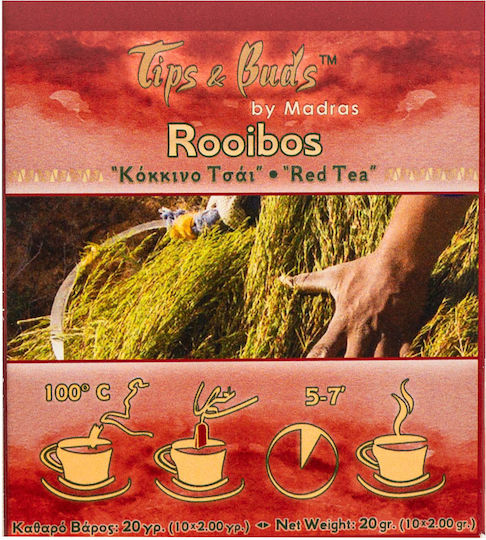 Tips & Buds Rooibos 10 Pliculețe