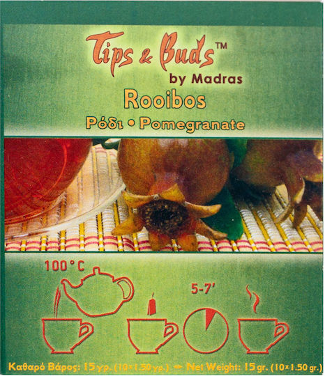 Tips & Buds Rooibos Rodie 10 Pliculețe