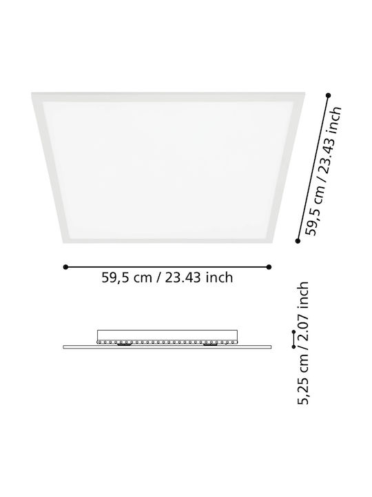 Eglo LED Panel με RGBW Φωτισμό