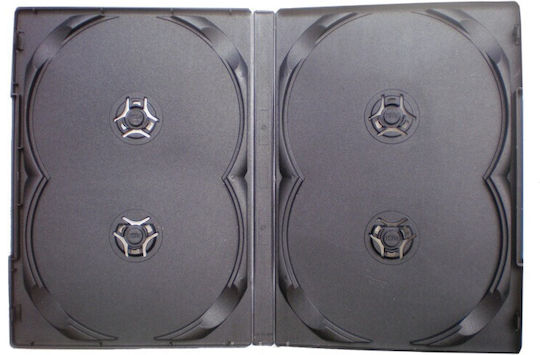 Case 4 Dvds 14 Mm Black
