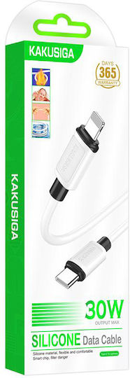 Kakusiga USB-C zu Lightning Kabel 30W Weiß 1m (KSC-998-LC-WH)