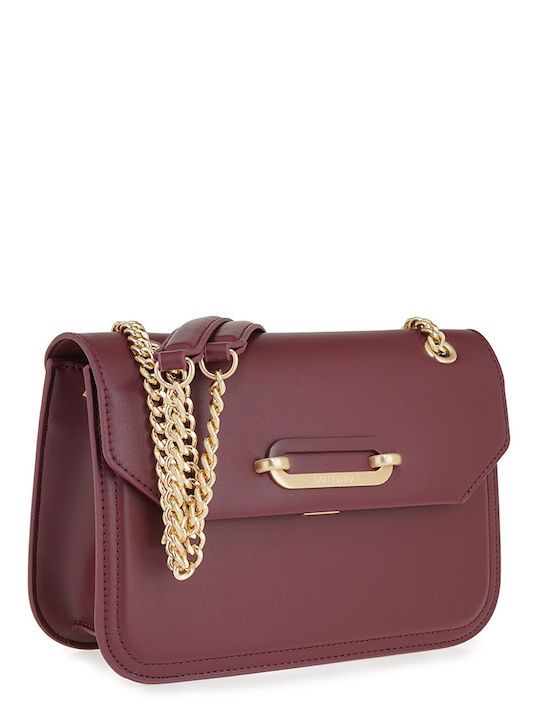 Valentino Bags Ghiaccio Geantă Dama De Umar Burgundy VBS9E109-295