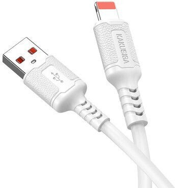 Kakusiga USB-A to Lightning Cable Λευκό 1m KSC-984-L-WH
