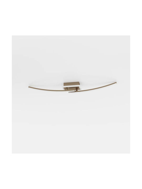 Eglo Lungolago Ceiling Mount Light 74cm Brown with Integrated LED