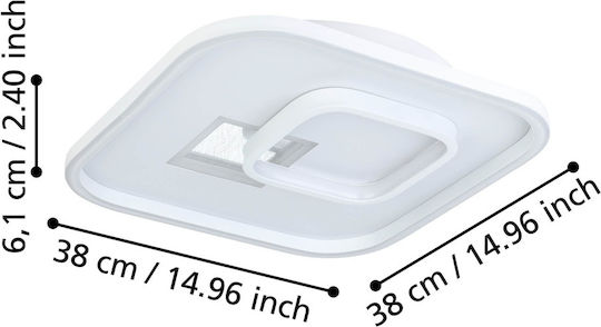 Eglo Tiriolo Plafonieră de Tavan 38buc cu LED Integrat