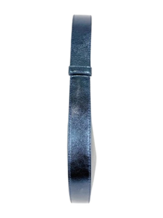 Leather Women's Bag Shoulder Blue